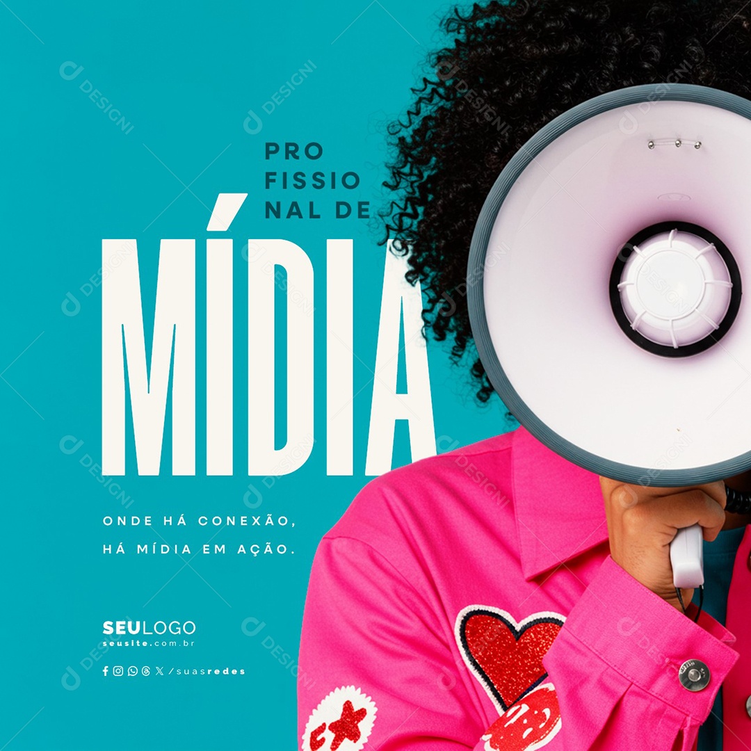 Dia Do Profissional De Mídia 21 De Junho Social Media PSD Editável