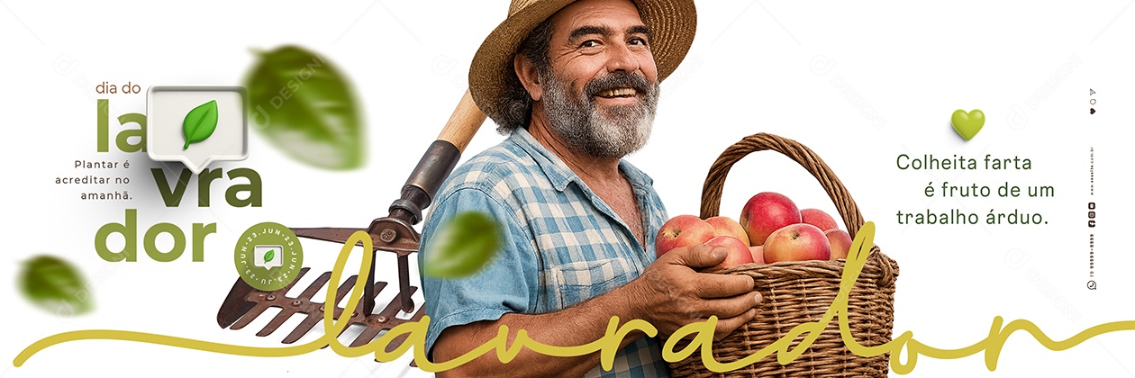 Carrossel Dia Do Lavrador 23 De Junho Social Media PSD Editável