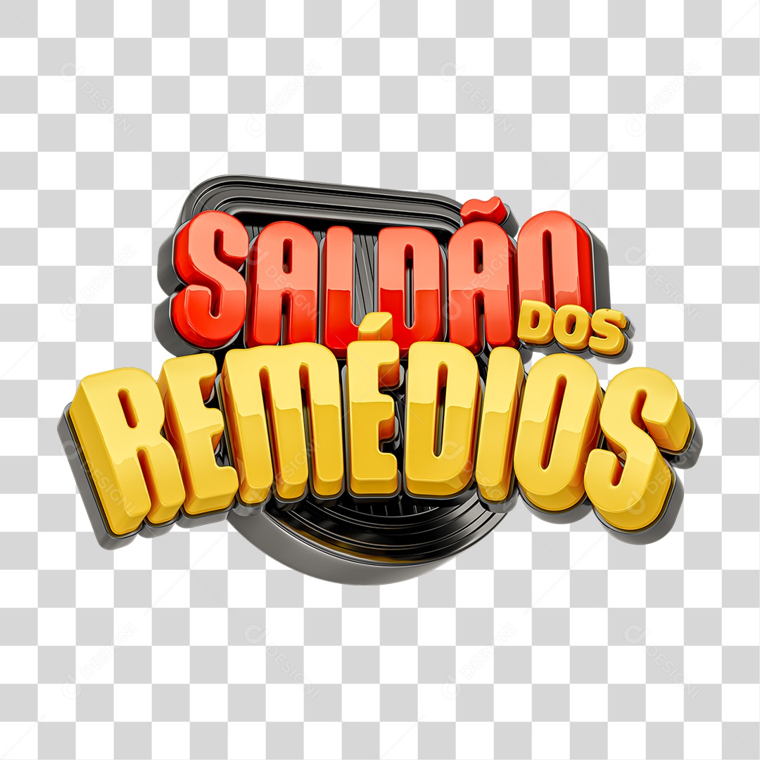 Selo 3D Saldão de Pemédios PNG Tranparente