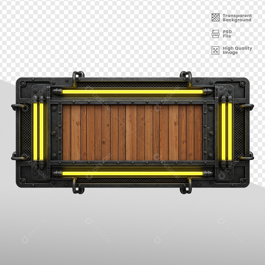 Escudo Com Luz Elementos 3D para composição PSD