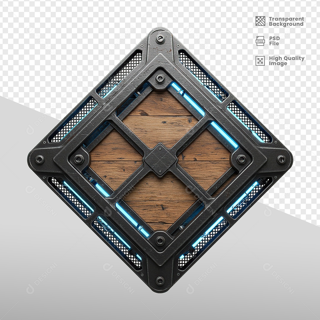 Escudo Com Luz Elementos 3D para composição PSD