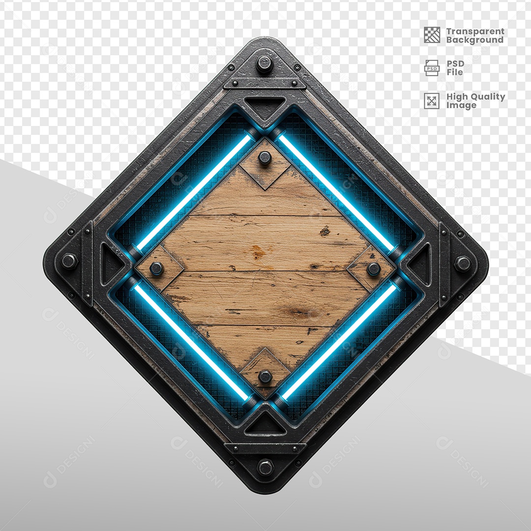 Escudo Com Luz Elementos 3D para composição PSD