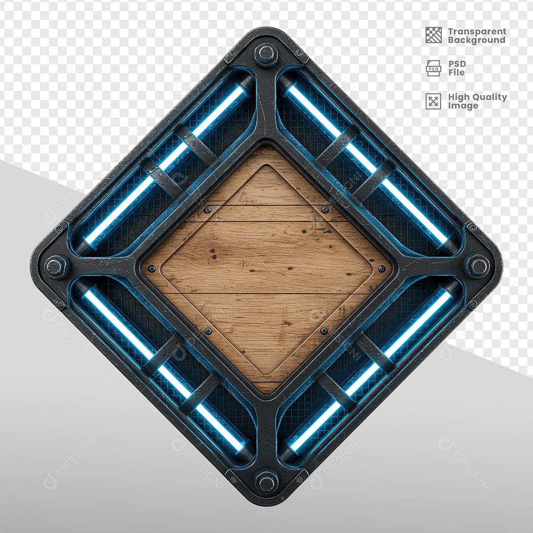 Escudo Com Luz Elementos 3D para composição PSD