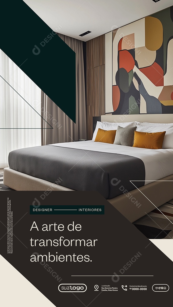 Story Designer de Interiores a Arte de Transformar Ambientes Social Media PSD Editável