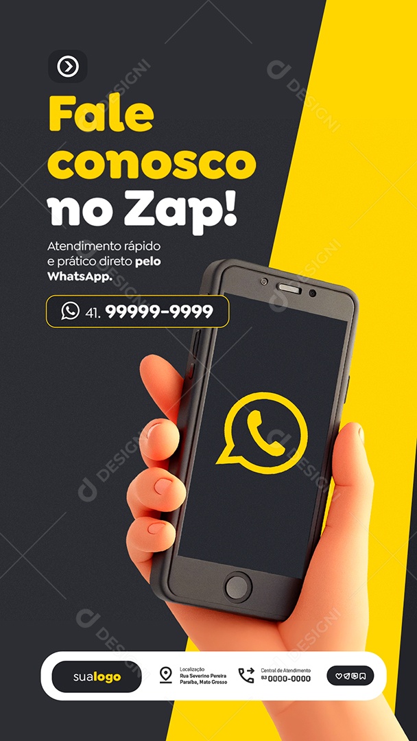 Story Assistência Técnica de Computadores Fale Conosco no Zap Social Media PSD Editável