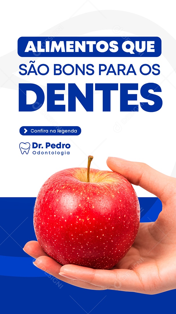 Story Dentista Alimentos Que São Bons Social Media PSD Editável
