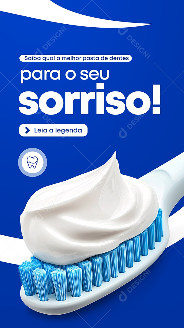 Story Dentista Melhor Pasta de Dentes Social Media PSD Editável