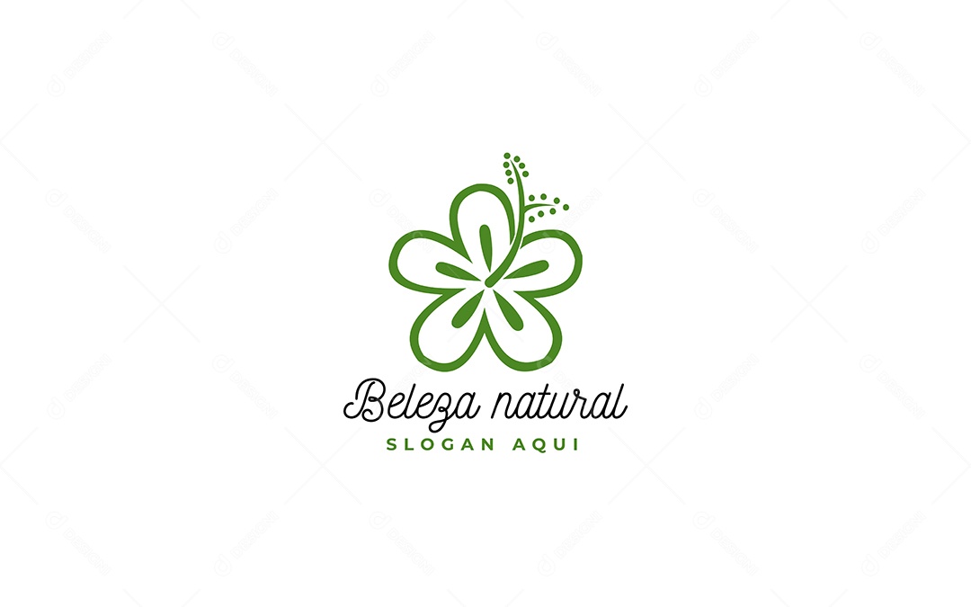 Modelo de Logo de Beleza Natural Vetor EPS
