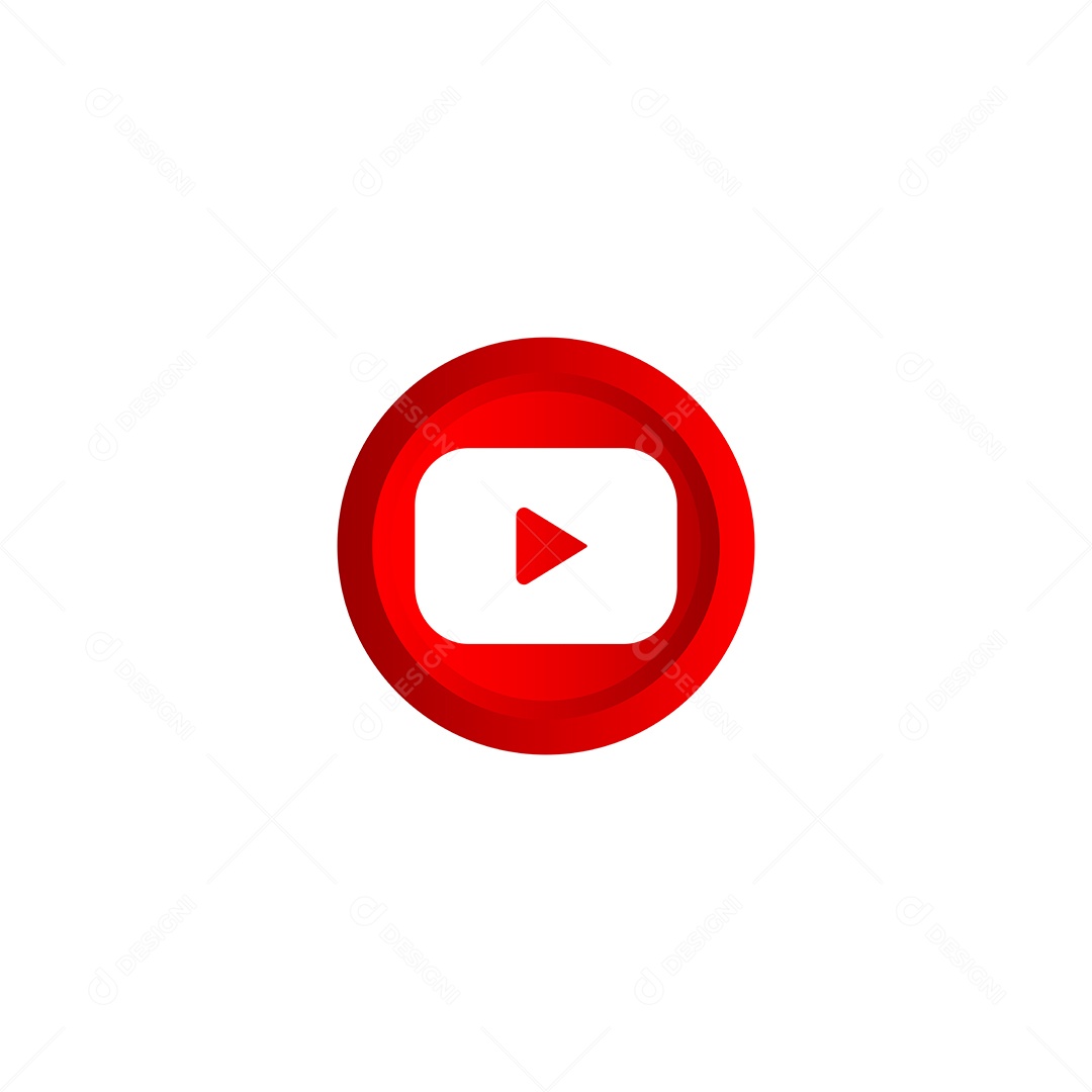 Ícone do Youtube Ilustração Vetor EPS