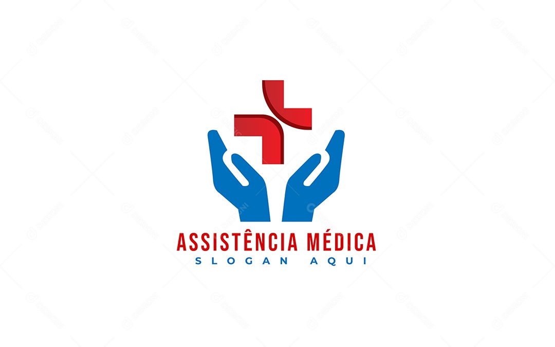 Modelo de Logo de Assistência Médica Vetor EPS