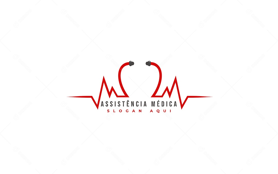Modelo de Logo de Assistência Médica Vetor EPS