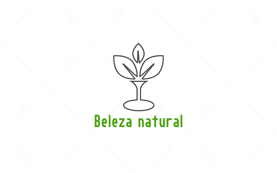 Modelo de Logo de Beleza Natural Vetor EPS