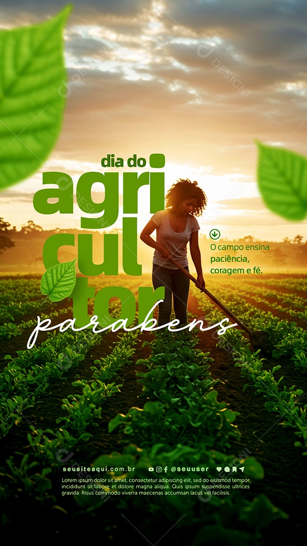 Story Dia do Agricultor 28 de Julho Social Media PSD Editável