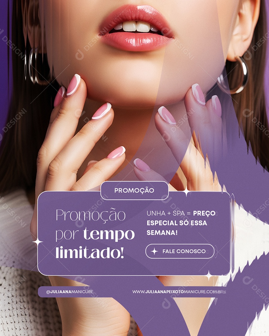 Manicure Promoção Social Media PSD Editável