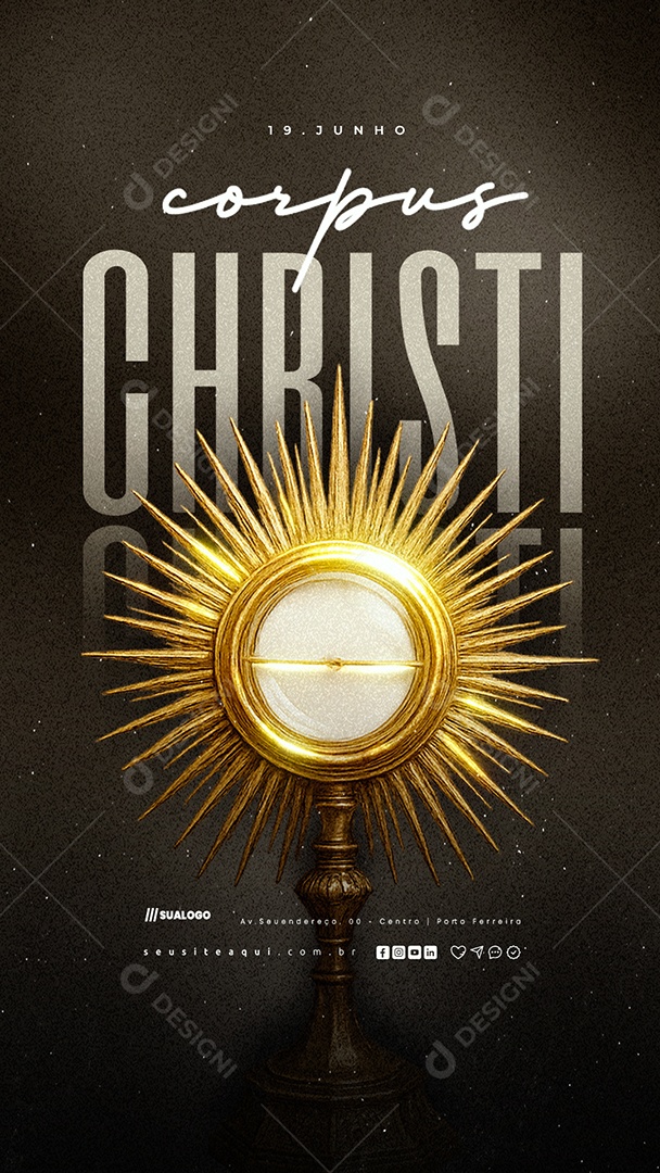 Story Dia De Corpus Christi 19 De Junho Social Media PSD Editável