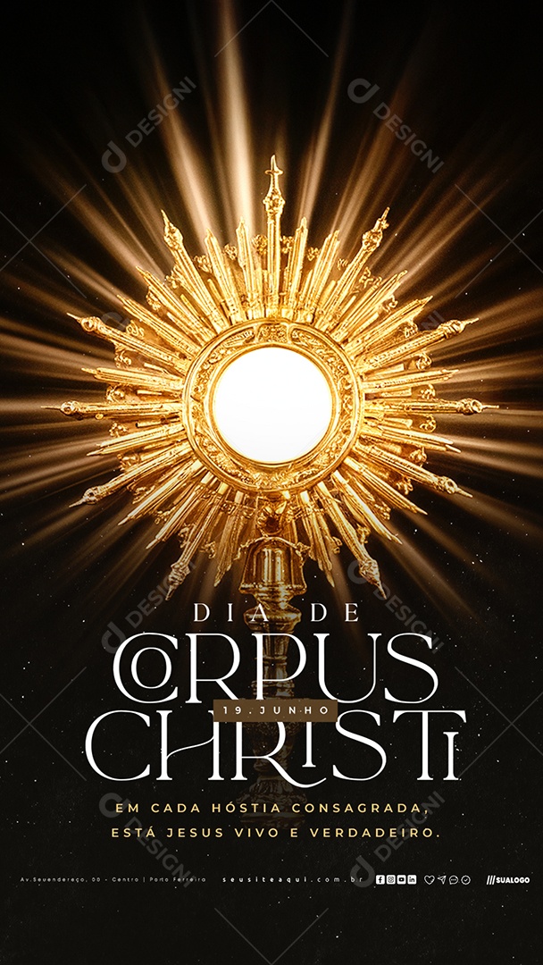 Story Dia De Corpus Christi 19 De Junho Social Media PSD Editável
