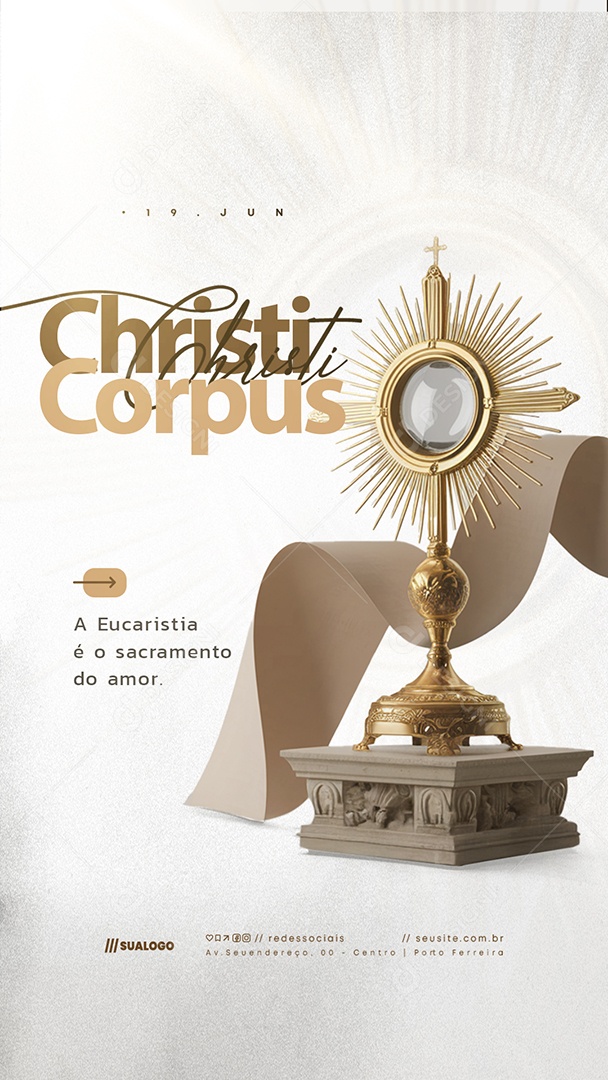Story Dia De Corpus Christi 19 De Junho Social Media PSD Editável