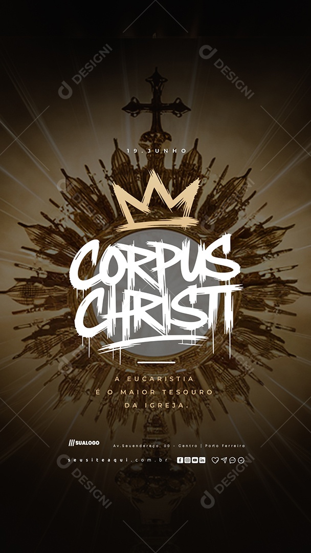 Story Dia De Corpus Christi 19 De Junho Social Media PSD Editável