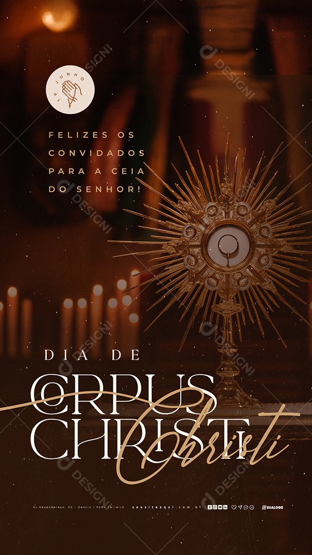 Story Dia De Corpus Christi 19 De Junho Social Media PSD Editável