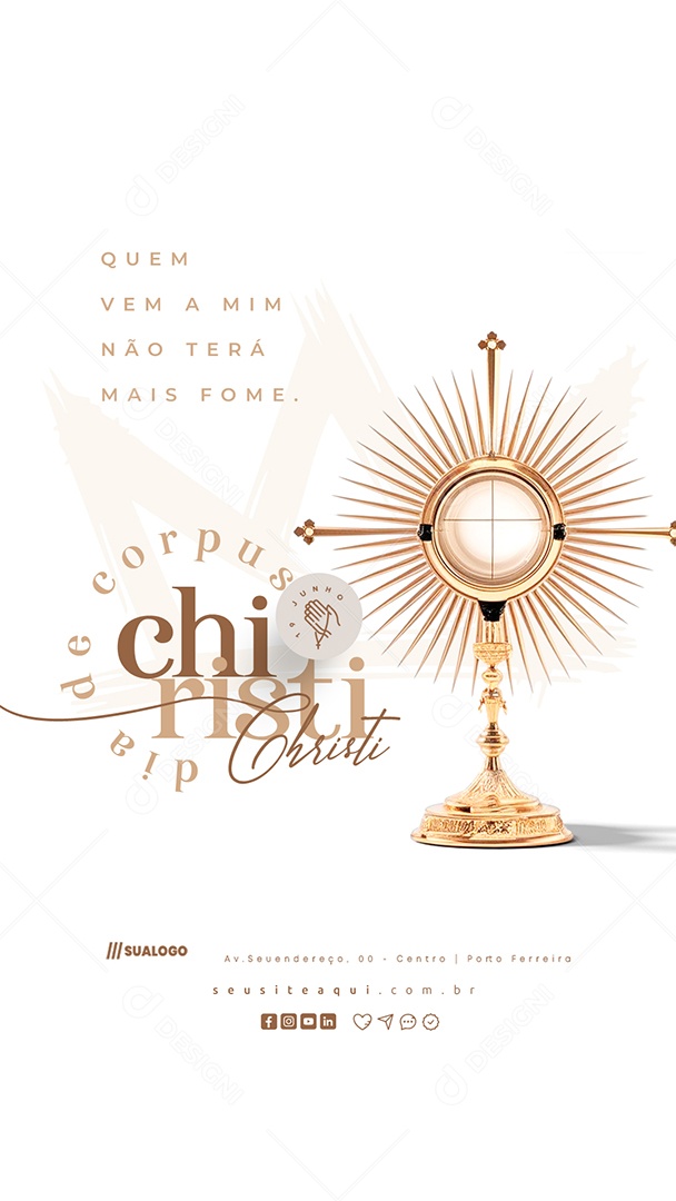 Story Dia De Corpus Christi 19 De Junho Social Media PSD Editável