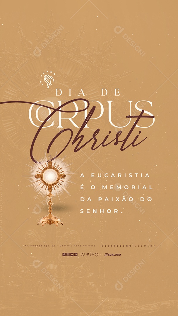 Story Dia De Corpus Christi 19 De Junho Social Media PSD Editável
