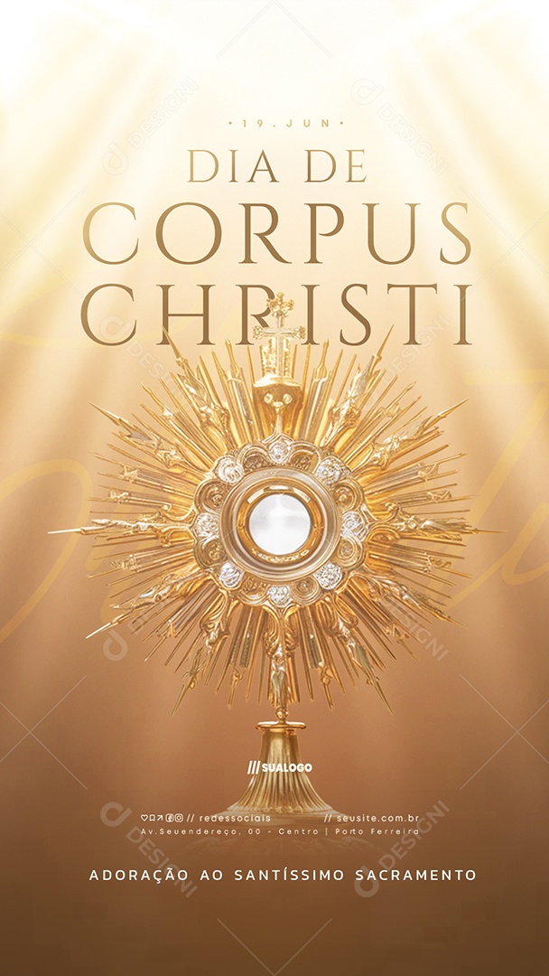 Story Dia De Corpus Christi 19 De Junho Social Media PSD Editável