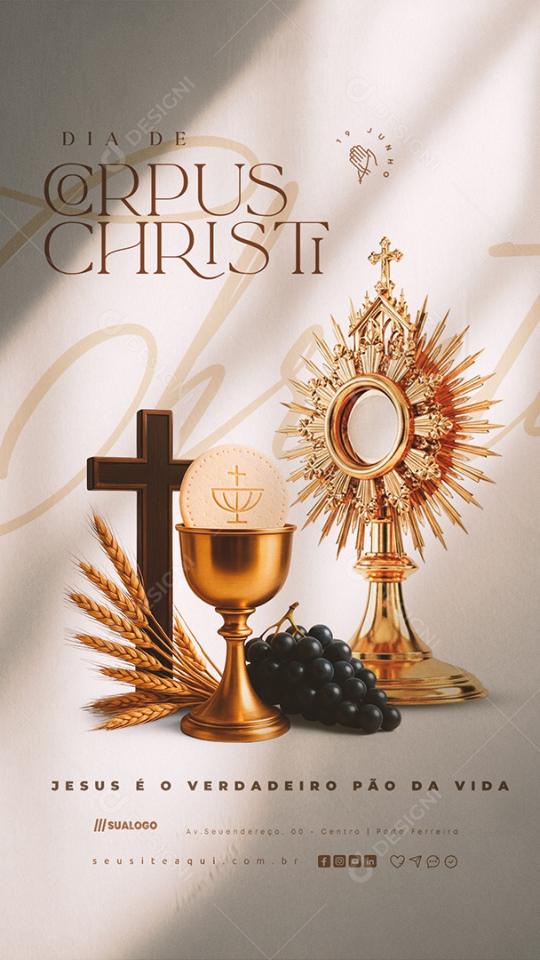 Story Dia De Corpus Christi 19 De Junho Social Media PSD Editável