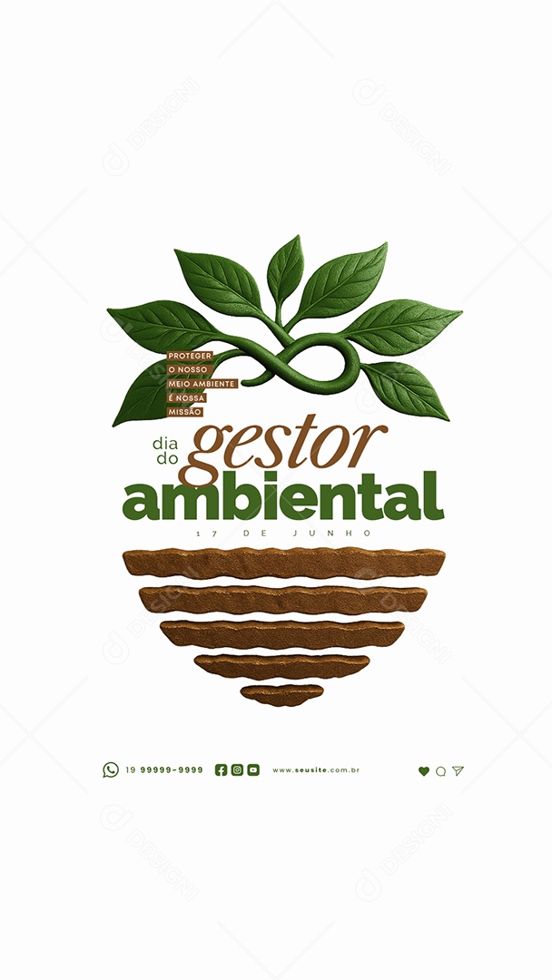 Story Dia Do Gestor Ambiental 17 De Junho Social Media PSD Editável