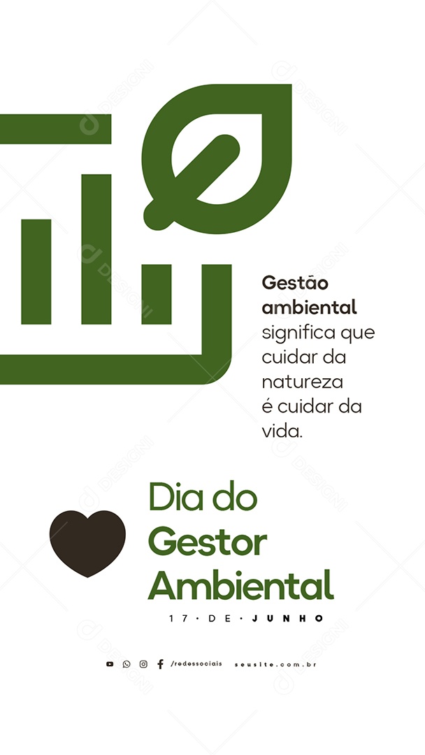 Story Feliz Dia Do Gestor Ambiental 17 De Junho Social Media PSD Editável