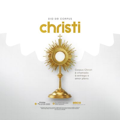 Dia De Corpus Christi 19 De Junho Social Media PSD Editável