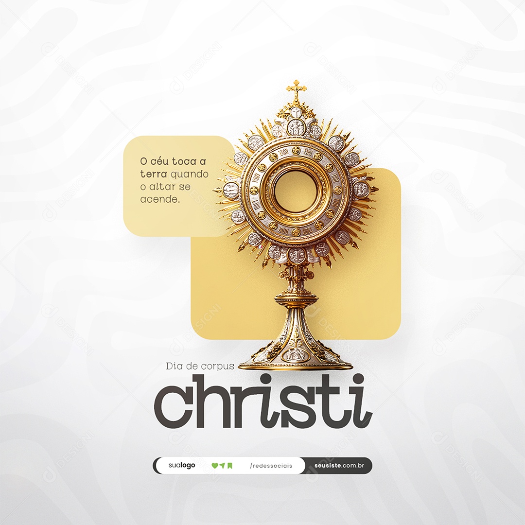 Dia De Corpus Christi 19 De Junho Social Media PSD Editável