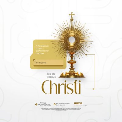 Dia De Corpus Christi 19 De Junho Social Media PSD Editável