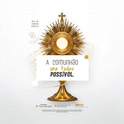Dia De Corpus Christi 19 De Junho Social Media PSD Editável