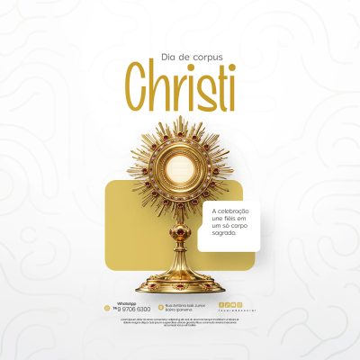 Dia De Corpus Christi 19 De Junho Social Media PSD Editável