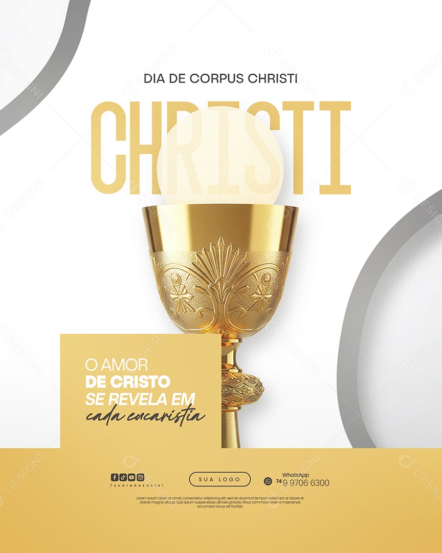 Dia De Corpus Christi 19 De Junho Social Media PSD Editável