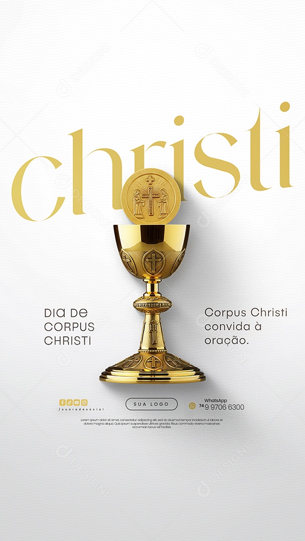 Story Dia De Corpus Christi 19 De Junho Social Media PSD Editável