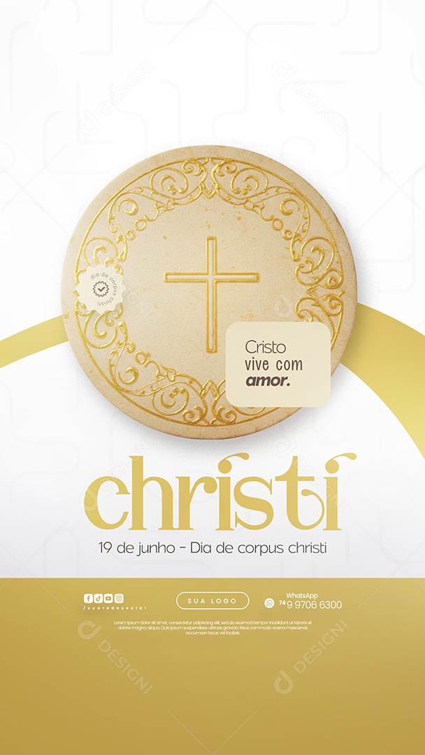 Story Dia De Corpus Christi 19 De Junho Social Media PSD Editável
