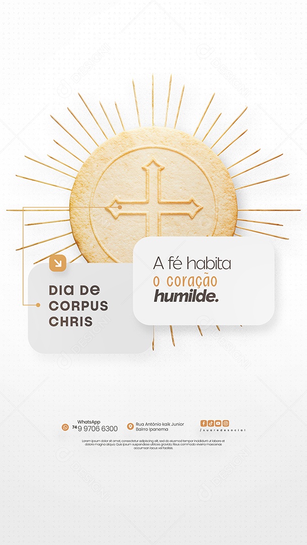 Story Dia De Corpus Christi 19 De Junho Social Media PSD Editável