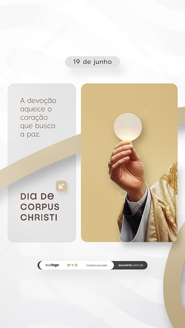 Story Dia De Corpus Christi 19 De Junho Social Media PSD Editável