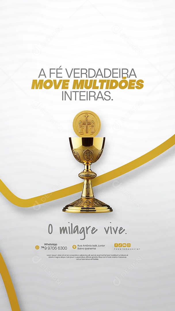 Story Dia De Corpus Christi 19 De Junho Social Media PSD Editável