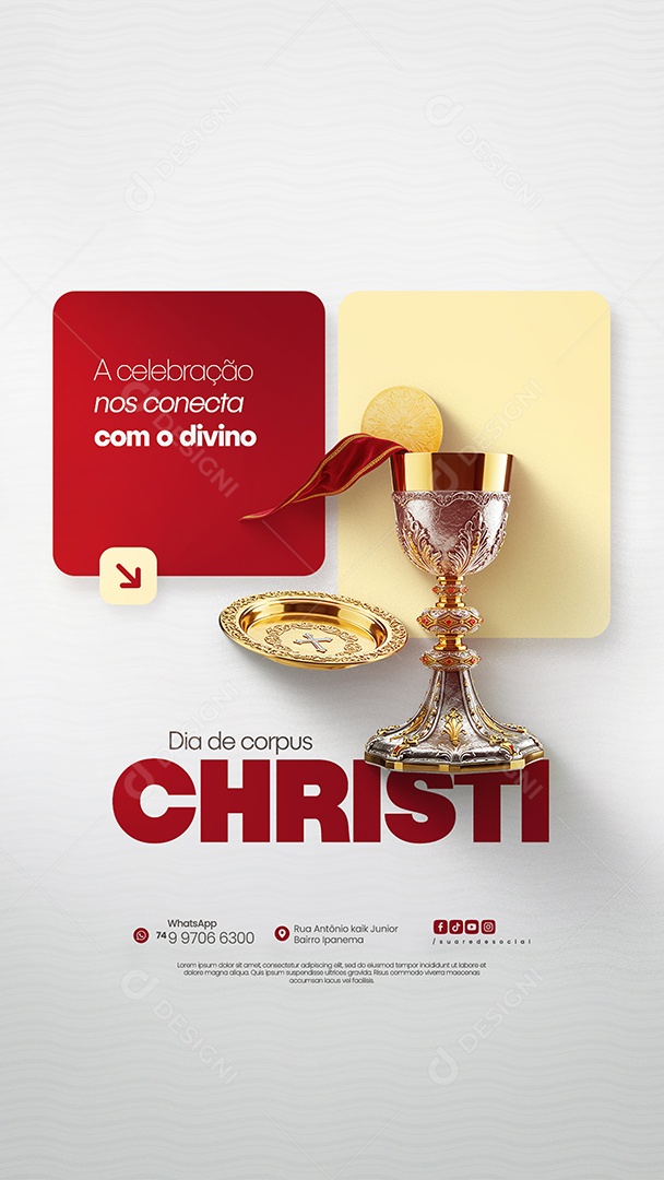 Story Dia De Corpus Christi 19 De Junho Social Media PSD Editável