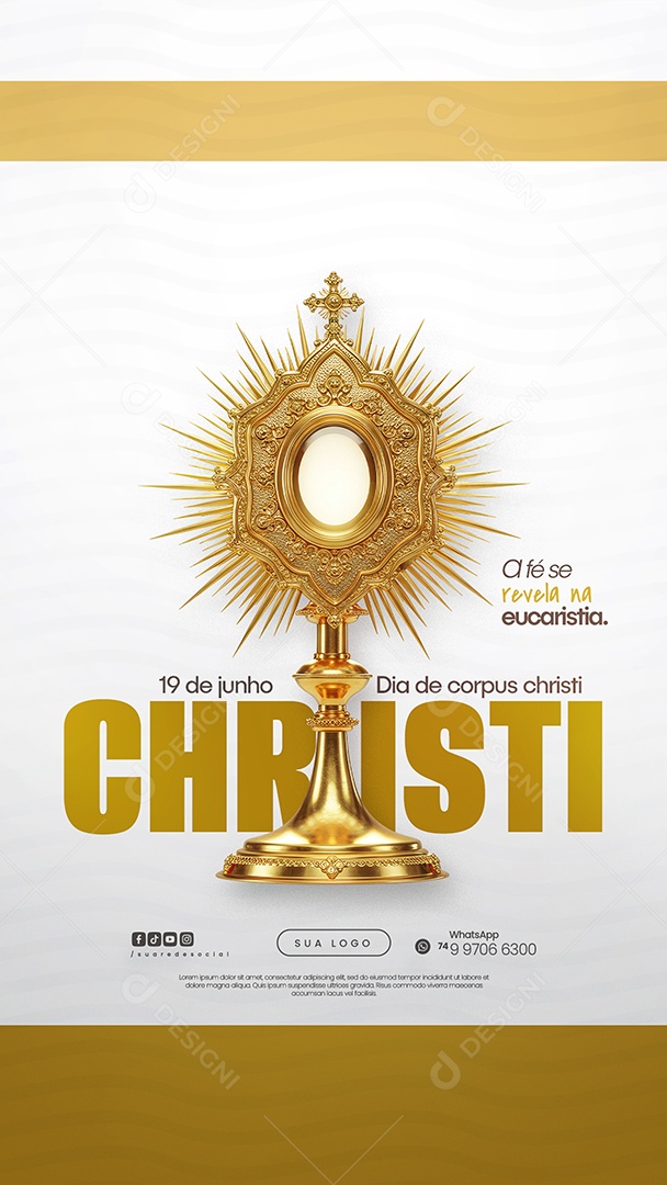 Story Dia De Corpus Christi 19 De Junho Social Media PSD Editável