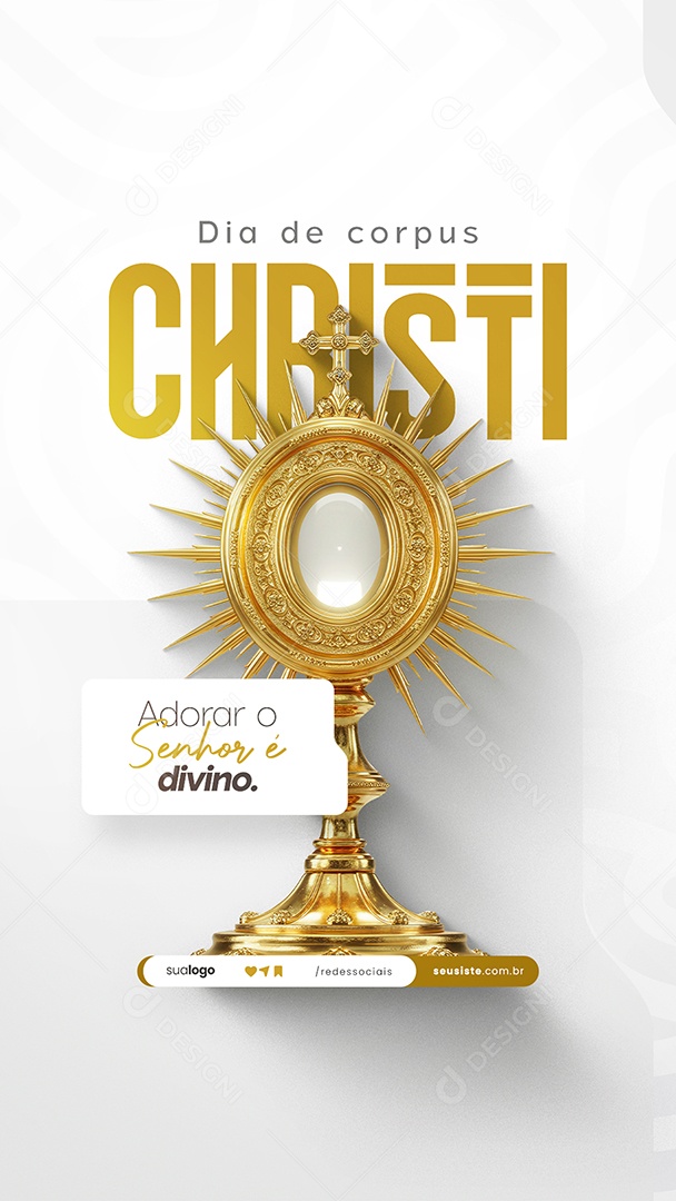 Story Dia De Corpus Christi 19 De Junho Social Media PSD Editável