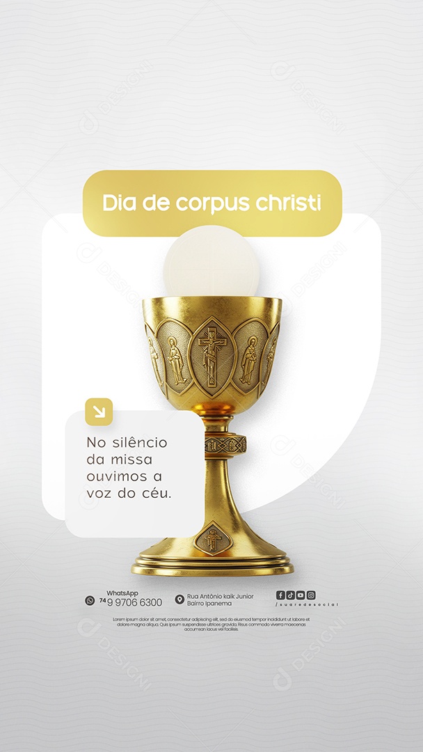 Story Dia De Corpus Christi 19 De Junho Social Media PSD Editável