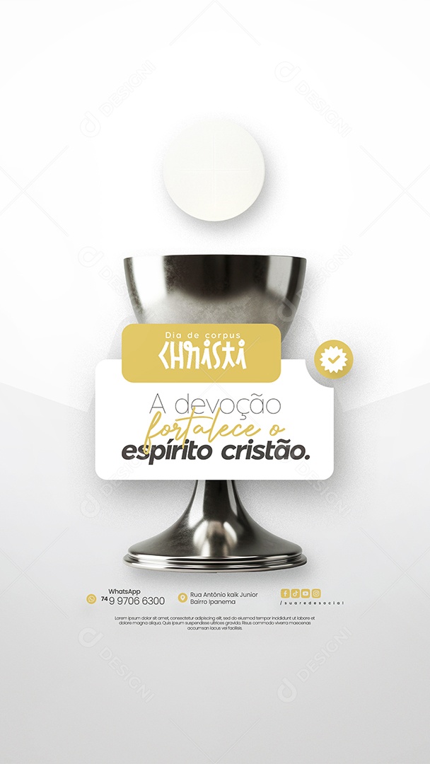 Story Dia De Corpus Christi 19 De Junho Social Media PSD Editável