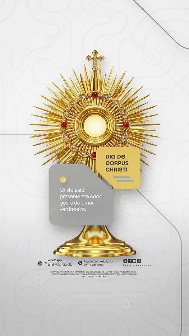 Story Dia De Corpus Christi 19 De Junho Social Media PSD Editável