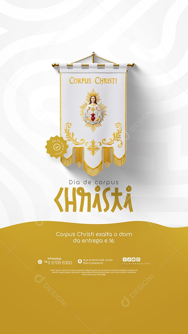 Story Dia De Corpus Christi 19 De Junho Social Media PSD Editável
