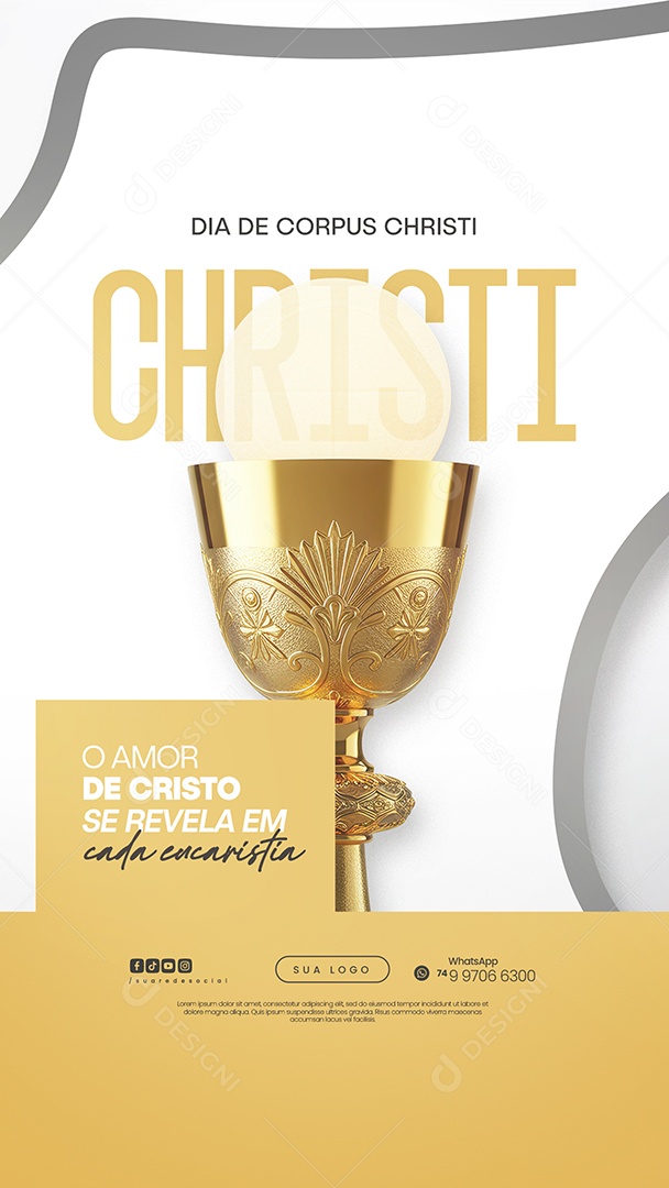 Story Dia De Corpus Christi 19 De Junho Social Media PSD Editável