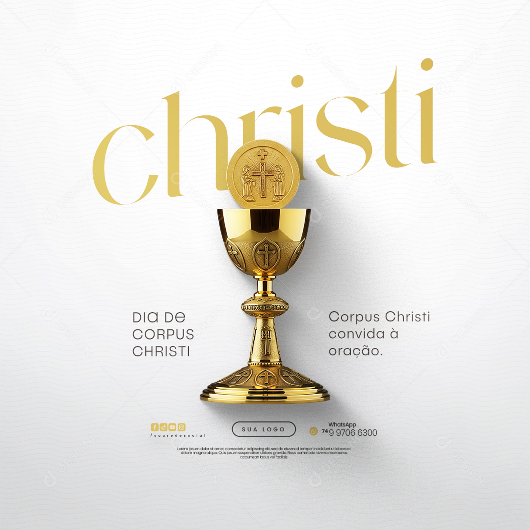 Dia De Corpus Christi 19 De Junho Social Media PSD Editável