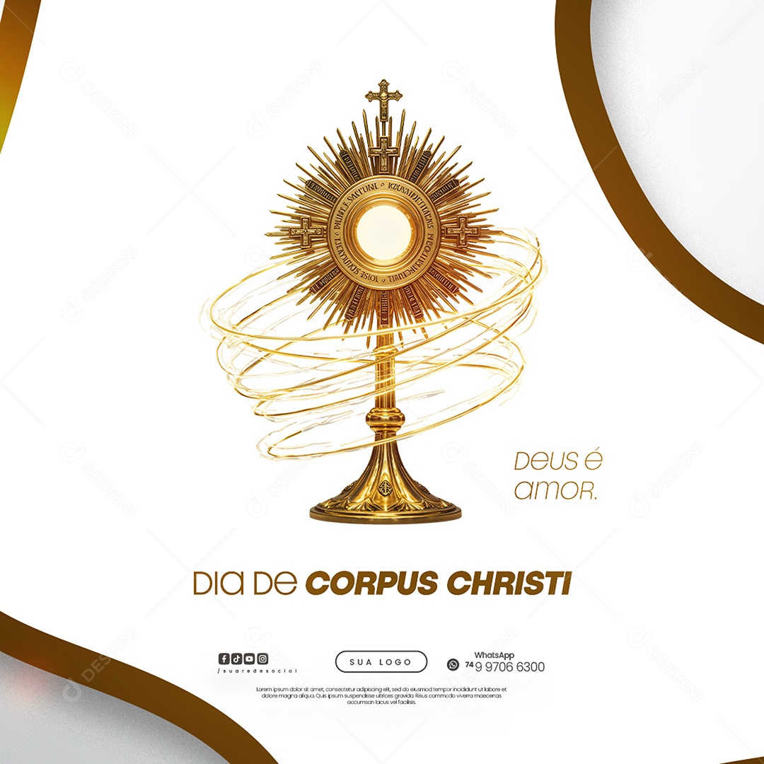 Dia De Corpus Christi 19 De Junho Social Media PSD Editável